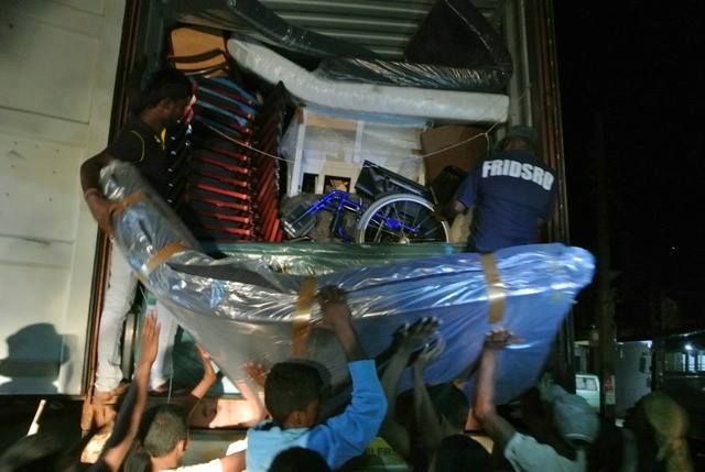 Finally! The container has arrived
